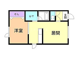 ブセナ・テラス2 1LDKの間取図画像