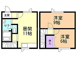 みなとマンション2 2LDKの間取図画像