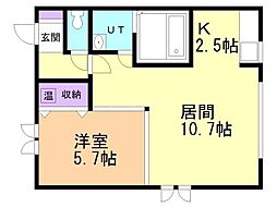 レジェンド2 1LDKの間取図画像