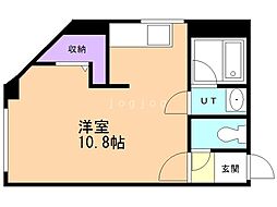 第3豊マンション ワンルームの間取図画像