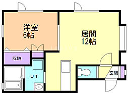 光陽ビレッジ 1LDKの間取図画像