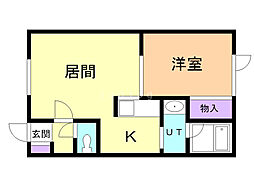 間取図画像 1LDK