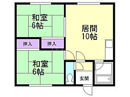 間取図画像 2LDK