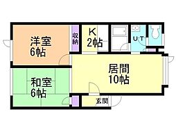 間取図画像 2LDK