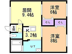 間取図画像 2LDK