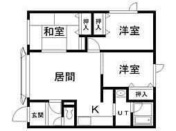 リバーハイツＤ 2階