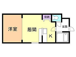間取図画像 1DK