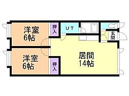 間取図画像 2LDK