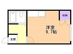 ドミールラン ワンルームの間取図画像