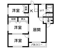 間取図画像 3LDK