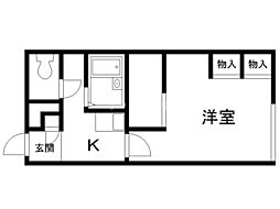 レオパレスハイツ ハピネス III 1階