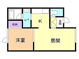 間取図画像 1LDK