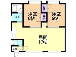 まいけるハウス 2LDKの間取図画像