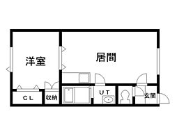 間取図画像 1LDK