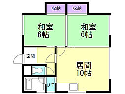 間取図画像 2LDK