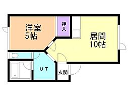 MC20 1LDKの間取図画像