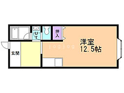 フィールドハイム ワンルームの間取図画像