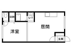 アートライフ西庶路 1DKの間取図画像