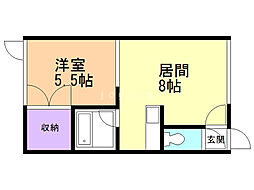 ノースウエーブ 1DKの間取図画像