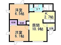 間取図画像 2LDK