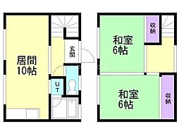児玉マンション 2LDKの間取図画像