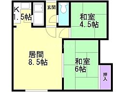 間取図画像 2LDK