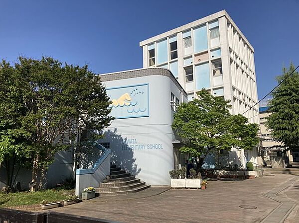 八幡小学校まで　420m　徒歩約6分●教育目標「・人と人をつなぐ　・頭（学び）と心をつなぐ　・頭（学び）と体（行動）をつなぐ　・心と体（行動）をつなぐ」