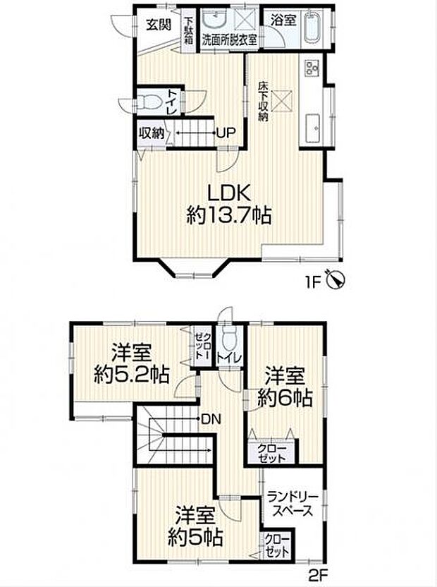 船橋市三山4丁目(3LDK)の間取り