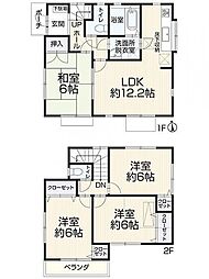 日暮里舎人ライナー 舎人駅 徒歩10分 4LDKの間取り