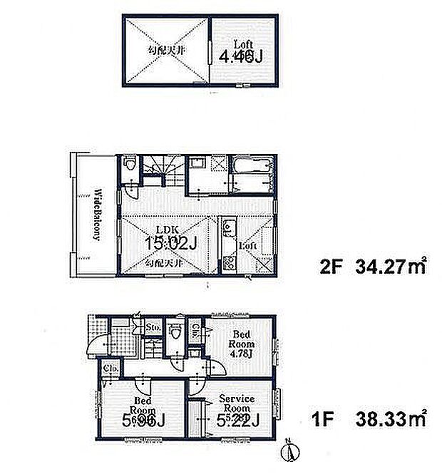 1号棟　5980万円