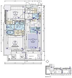 エステムコート難波5ブロード 1DKの間取図画像