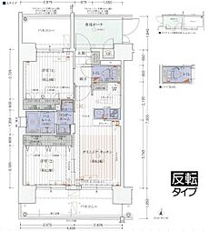 エステムコート梅田天神橋2グラシオ 2DKの間取図画像