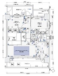 エステムコートクラスシティ 2SLDKの間取図画像