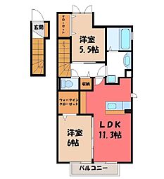 ロイヤル クレール A 2階/-