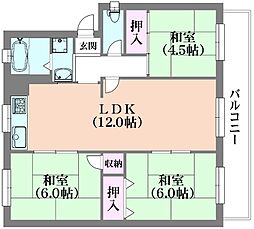 高倉台2-1団地9号棟 4階