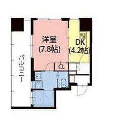 さくらHills NAGOYA WEST 5階1DKの間取り