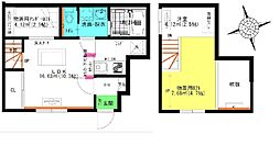 Raffine賑町 1階ワンルームの間取り