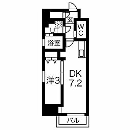 Blue Ocean Sako 7階1LDKの間取り