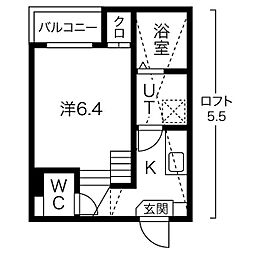 エスハウス 1階1SKの間取り