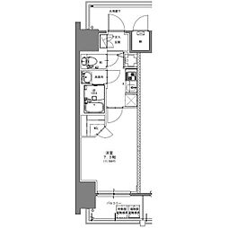 S-RESIDENCE浅間町駅前axial 14階1Kの間取り