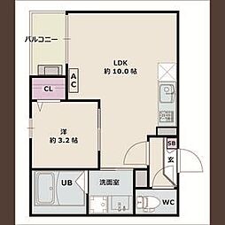 間取図画像 1LDK