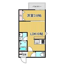 間取図画像 1LDK