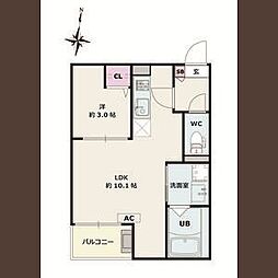 間取図画像 1LDK