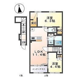 プレタージュ 2階