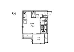 Grandtic Moralis N 2階1LDKの間取り