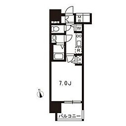 メインステージ名古屋ノースマーク 10階1Kの間取り
