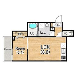間取図画像 1LDK