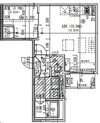 Jack tatsumiI 1LDKの間取図画像