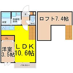 Patina中村公園2 1SLDKの間取図画像