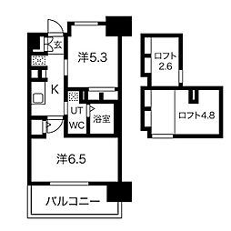 エステムコート名古屋駅前CORE 2SKの間取図画像